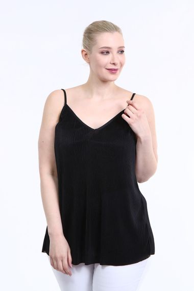 String Strap Pleated Blouse - photo 3