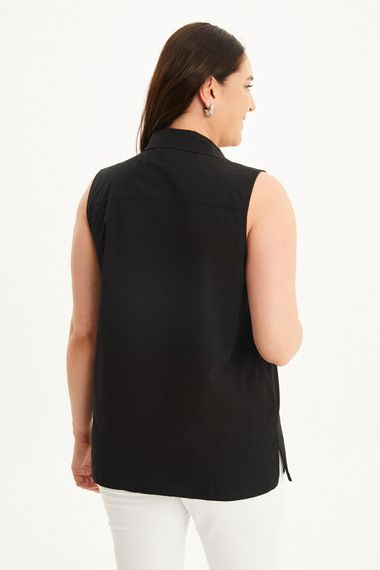 Cotton Sleeveless Shirt - photo 5