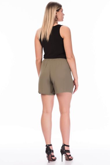 Beli Lastikli Cepli Şort