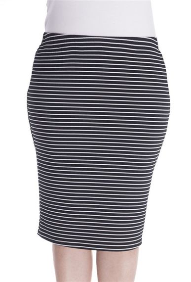 تنورة محبوكة مخططة - صورة 2