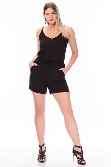 Beli Lastikli Cepli Şort