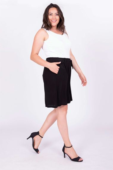 Elastic Waist Belt Shorts - photo 2