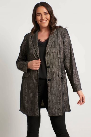 Unlined Knitted Long Jacket - photo 2