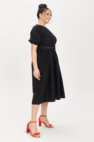 Belted Poplin Dress - photo 4