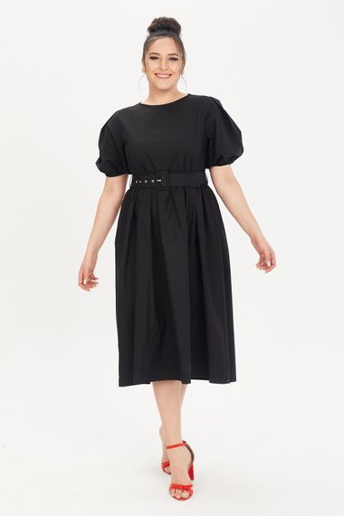 Belted Poplin Dress - photo 1