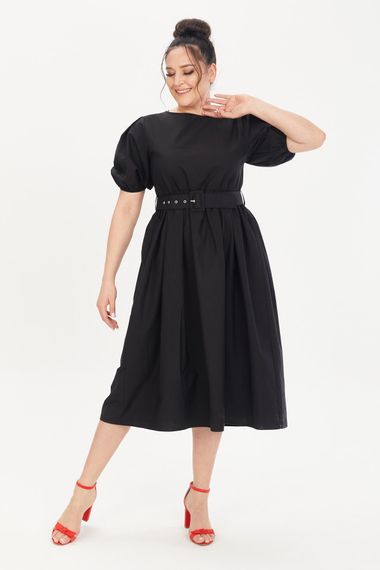 Belted Poplin Dress - photo 2