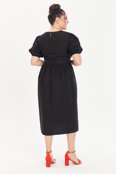 Belted Poplin Dress - photo 5