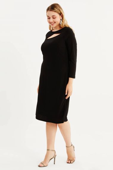Collar Detailed Knitted Dress - photo 4
