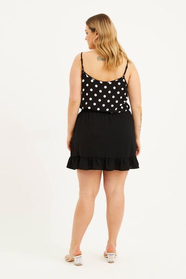 تنورة قصيرة مزركشة بخصر مطاطي - صورة 4