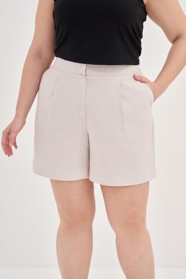 Keten Şort - fotoğraf 4