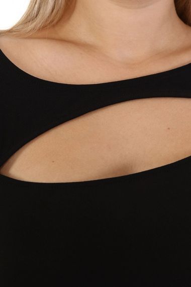 بلوزة مفصل الياقة - صورة 4