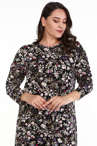 Floral Combed Cotton Dress - photo 4