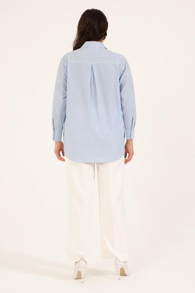 Striped Oversize Shirt - photo 5