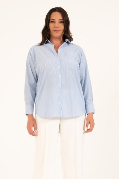 Striped Oversize Shirt - photo 2