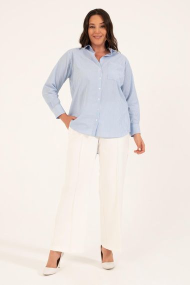 Striped Oversize Shirt - photo 4