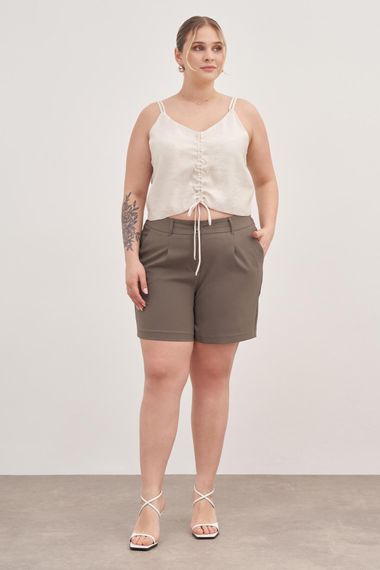 Pileli Cepli Şort - fotoğraf 2