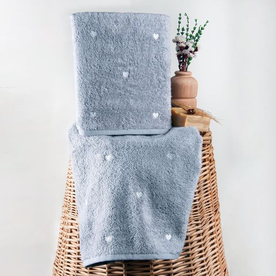 Amore Heart Cotton Face Towel (50 x 90 cm) - photo 1