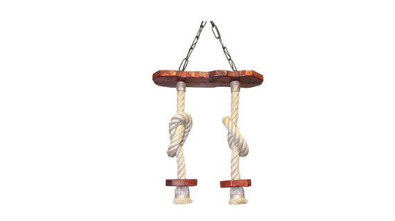 Wooden Double Rope Chandelier