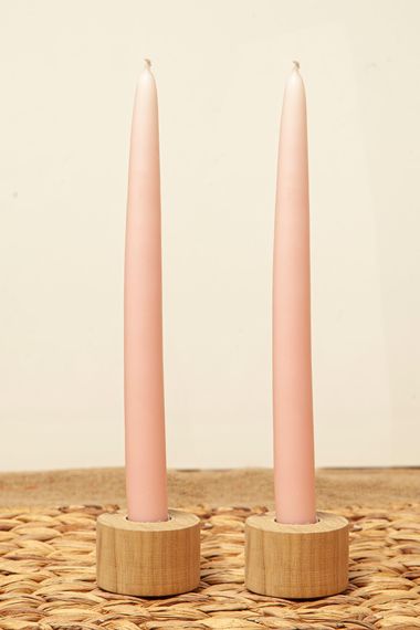 M'art Home 2 Pack Candlestick Pink - 25 cm