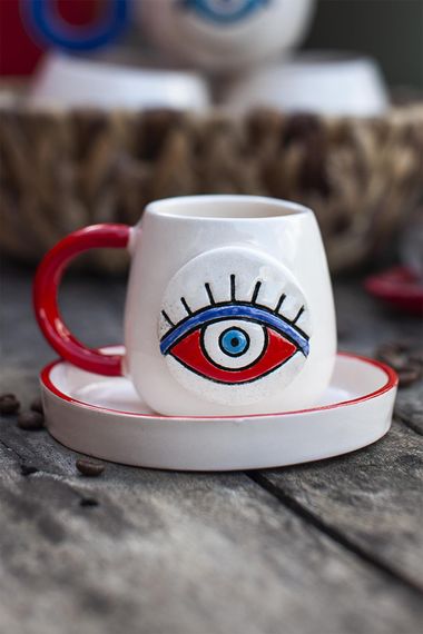 Evil Eye Red Coffee Cup 1 Piece - photo 2