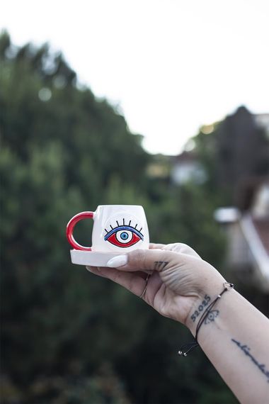 Evil Eye Red Coffee Cup 1 Piece - photo 3