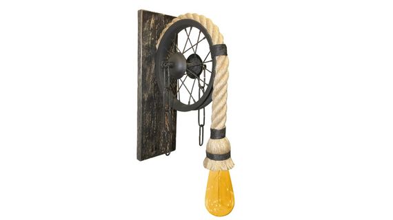 Wall Sconce With Rope Wooden Bicycle