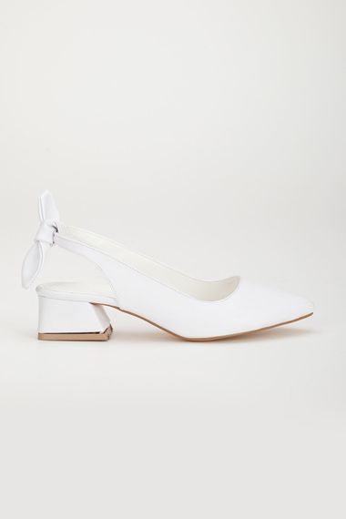 Женские туфли на высоком каблуке Nilda белые SKIN - фото 2