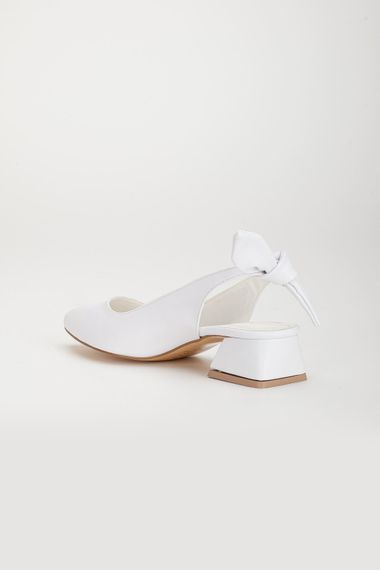 Женские туфли на высоком каблуке Nilda белые SKIN - фото 5