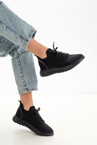 Women's Lace-up Sneaker Black - photo 2