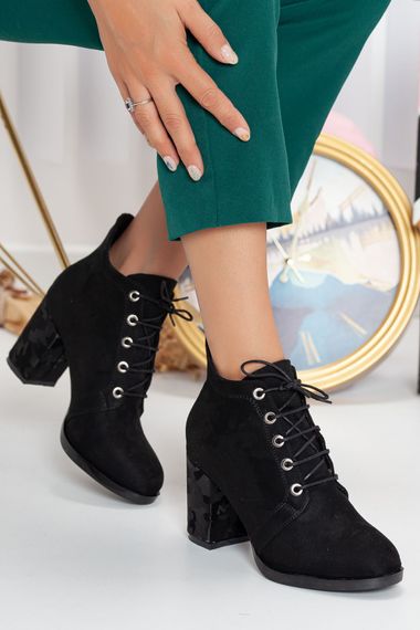 Bravo Women's Lace-Up Boots BLACK SUEDE - photo 1