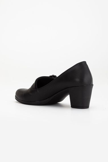 Lodi Kadın Siyah Cilt Topuklu Ayakkabı - fotoğraf 5