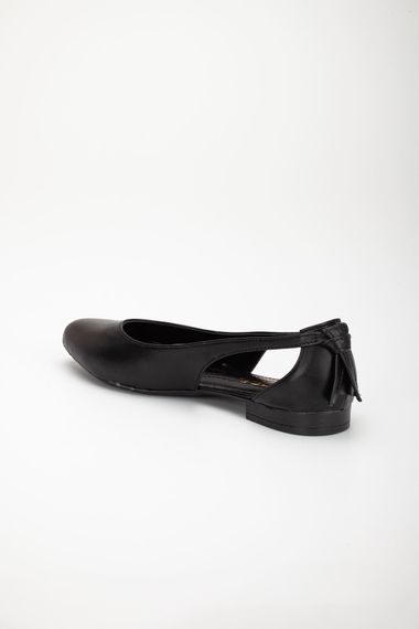 Чорні шкіряні балетки Miste з ортопедичною підошвою для повсякденного використання, підбори 1 см, розміри 36-40 - фото 5