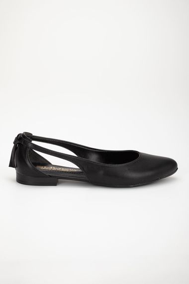 Чорні шкіряні балетки Miste з ортопедичною підошвою для повсякденного використання, підбори 1 см, розміри 36-40 - фото 3