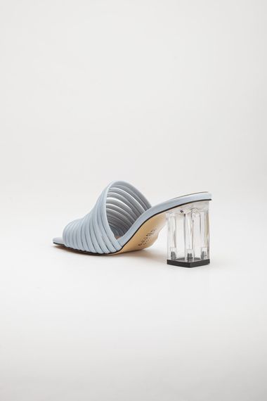 Женские прозрачные туфли с каблуком Harper, цвет небесно-голубой, высота каблука 7 см, размер 36-40 - фото 5