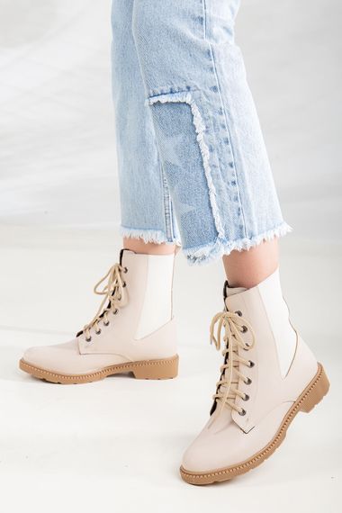 يوكو حذاء بوت نسائي مرن جلد - صورة 2