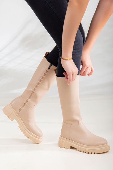 Женские ботинки Leroy NUDE из искусственной кожи, термо-sole, высота подошвы 6 см, размер 36-40 - фото 2