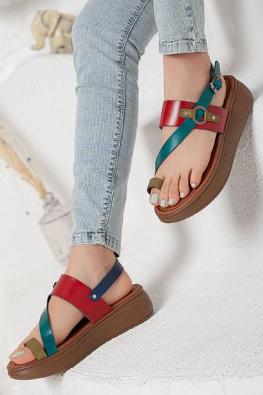 Todi Women's Genuine Leather Sandals MIX - photo 2