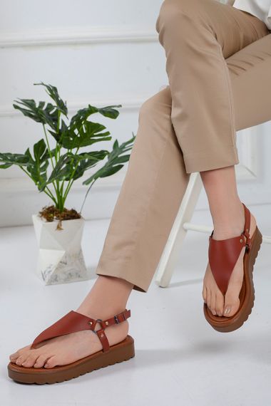 صندل اليكس الجلدي القرفة - صورة 2