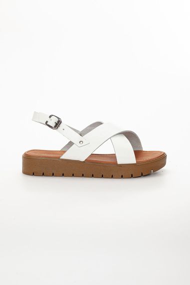 Cara Genuine Leather Sandals WHITE - photo 4
