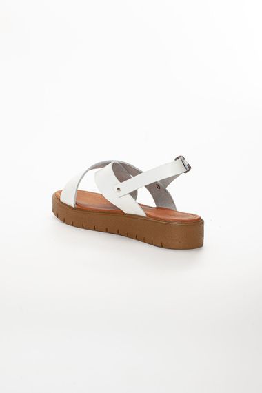 Cara Genuine Leather Sandals WHITE - photo 5