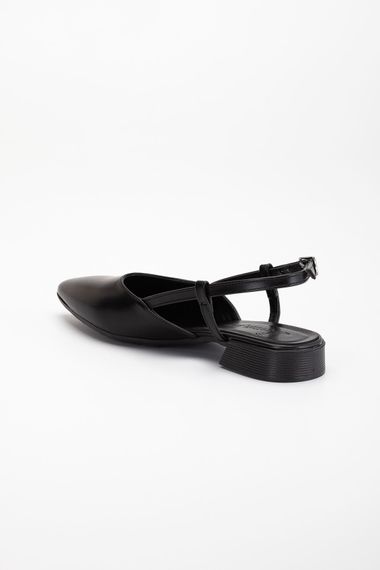 Kadın Günlük Arkası Acık Siyah Cilt Babet - صورة 5