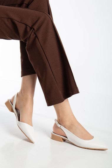 Alisa Karnı Yarık Kadın Babet Beyaz Cilt - фото 1