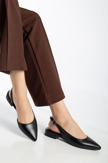 Alisa Karnı Yarık Kadın Babet Siyah Cilt - صورة 1