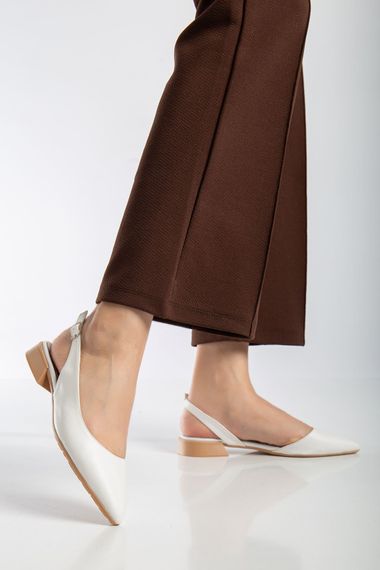 Alisa Karnı Yarık Kadın Babet Beyaz Cilt - фото 2