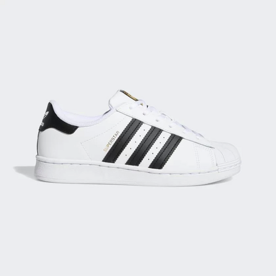 Unisex Leather Superstar Casual Sneakers-White-Black - photo 1