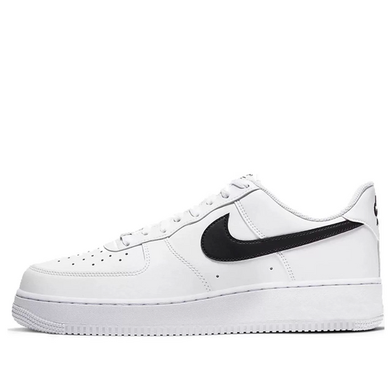 Unisex Leather Airforce Casual Sneakers-White-Black - photo 1