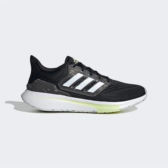 Men's Adidas EQ21 Running Shoes - Black-White - photo 1