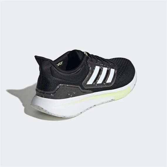 Men's Adidas EQ21 Running Shoes - Black-White - photo 2