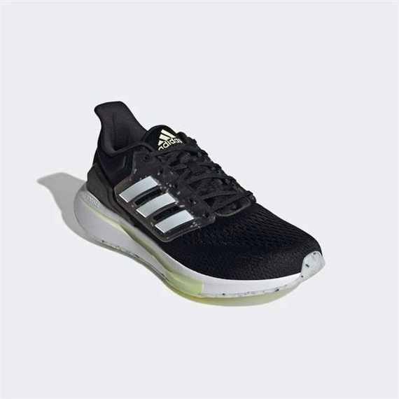 Men's Adidas EQ21 Running Shoes - Black-White - photo 4