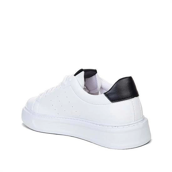 Men's Eva Sole Snekars Lace-Up Casual Sports Shoes -White-Black - photo 3